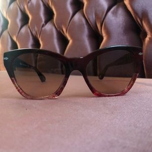Persol 2998s dark red/pink cat eye sunglasses